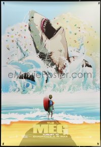 6a0377 MEG DS bus stop 2018 completely different art of giant megalodon and swimmer!