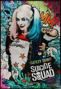 6a0382 SUICIDE SQUAD 48x70 wilding poster 2016 different image of Margot Robbie as Harley Quinn!