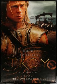 6a0341 TROY group of 4 DS English bus stops 2004 Brad Pitt as Achilles, Bana, Bloom AND Kruger!
