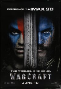 6a0384 WARCRAFT DS bus stop 2016 Travis Fimmel, Clancy Brown, two worlds, one home!