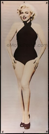 6a0217 MARILYN MONROE 27x75 commercial poster 1983 full-length wearing black bathing suit!