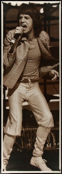 6a0210 MICK JAGGER 27x76 Australian commercial poster 1983 image of the star on stage singing!