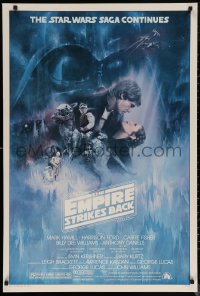 6a0070 EMPIRE STRIKES BACK studio style 1sh 1980 classic Gone With The Wind style art by Kastel!