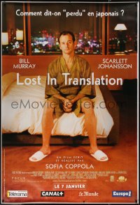 6a0521 LOST IN TRANSLATION advance DS French 1p 2003 lonely Bill Murray in Tokyo, Sofia Coppola!