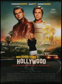 6a0525 ONCE UPON A TIME IN HOLLYWOOD French 1p 2019 photo of DiCaprio, Brad Pitt & Margot Robbie!