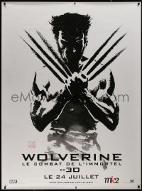 6a0543 WOLVERINE teaser DS French 1p 2013 art of Hugh Jackman in title role by Suren Galadjian!