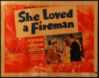 6a0042 SHE LOVED A FIREMAN 1/2sh 1937 sexy Ann Sheridan between Foran & Armstrong, ultra-rare!