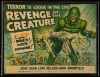 6a0113 REVENGE OF THE CREATURE TC 1955 great art of the monster holding sexy girl by Reynold Brown!