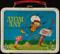 6a0143 ATOM ANT/SECRET SQUIRREL SHOW metal lunchbox with thermos 1966 King-Seeley, great images!