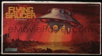 6a0141 INVADERS flying saucer plastic model kit 1975 Aurora, fully detailed interior with figures!