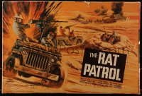 6a0140 RAT PATROL plastic model kit 1967 Aurora, find out the desert war is deadly!