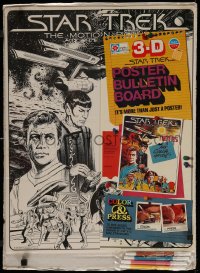 6a0173 STAR TREK 3D poster pen kit 1979 3-D bulletin board posters ready to be colored in!