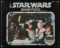 6a0178 STAR WARS sealed Kenner jigsaw puzzle 1977 Lucas sci-fi epic, cast in Millennium Falcon!
