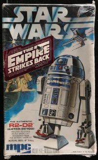 6a0138 STAR WARS R2-D2 model kit 1977 A New Hope, George Lucas sci-fi, MPC kit, still sealed!