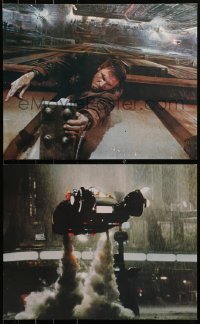 6a0096 BLADE RUNNER 4 color 16x20 stills 1982 Ridley Scott sci-fi classic, Harrison Ford!