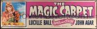 6a0236 MAGIC CARPET paper banner 1951 images of sexy Arabian Princess Lucille Ball and John Agar!