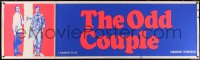 6a0241 ODD COUPLE paper banner 1968 best friends Walter Matthau & Jack Lemmon by Robert McGinnis!