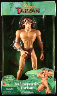 6a0133 TARZAN action figure 1999 Edgar Rice Burroughs, he's rad and repeatin', original packaging!