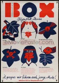 6a0472 WEILEMANN'S BOX 36x50 Swiss advertising poster 1970s Adnova art featuring fig leaf fashions!