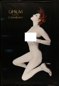 6a0475 YVES SAINT LAURENT DS 47x69 French advertising poster 2000s controversial nude Sophie Dahl!