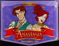 6a0544 ANASTASIA group of 4 vinyl banners 1997 Don Bluth cartoon about the missing Russian princess!