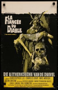 6b0155 DEVIL'S BRIDE Belgian 1968 wild art, the union of the beauty of woman and the demon of darkness!