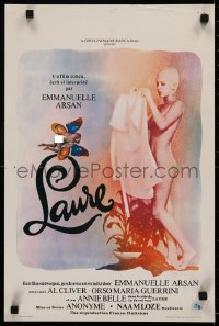 6b0157 FOREVER EMMANUELLE Belgian 1976 artwork of sexy Annie Belle as Laure in skimpy lingerie!