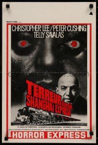 6b0163 HORROR EXPRESS Belgian 1973 a nightmare of terror traveling aboard this train, Telly Savalas!