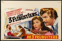 6b0188 MUSKETEERS OF THE SEA Belgian 1962 different art of Pier Angeli & pirate Channing Pollock!