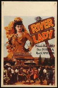 6b0203 RIVER LADY Belgian 1948 Yvonne De Carlo, Dan Duryea, brawling story of the lusty Mississippi!