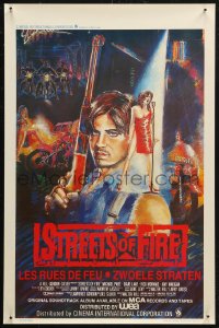 6b0216 STREETS OF FIRE Belgian 1984 Walter Hill shows what it is like to be young tonight!