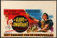 6b0219 SWORD OF THE CONQUEROR Belgian 1962 great art of Jack Palance as barbarian on horseback!