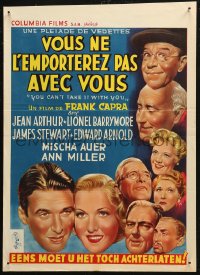 6b0237 YOU CAN'T TAKE IT WITH YOU Belgian R1950s Frank Capra, Jean Arthur, Barrymore, James Stewart