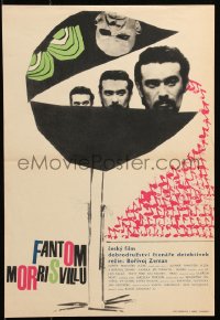 6b0057 PHANTOM OF MORRISVILLE Czech 11x17 1966 Borivoj Zeman's Fantom Morrisvillu, art by Jiri Himar