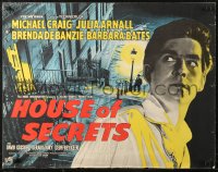 6b0285 HOUSE OF SECRETS English 1/2sh 1957 artwork of Michael Craig, directed by Guy Green!