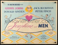6b0292 JOSEPHINE & MEN English 1/2sh 1955 sexiest Glynis Johns with huge skirt and Peter Finch!
