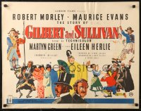 6b0337 STORY OF GILBERT & SULLIVAN English 1/2sh 1953 English biography of operetta creators!