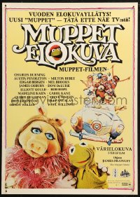 6b0103 MUPPET MOVIE Finnish 1980 Henson, Drew Struzan art of Kermit the Frog & Miss Piggy!