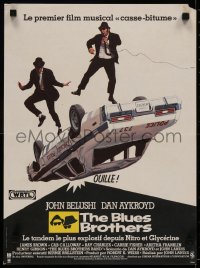 6b0624 BLUES BROTHERS French 15x21 1980 John Belushi & Dan Aykroyd are on a mission from God!