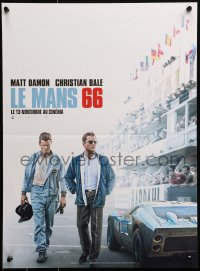 6b0641 FORD V FERRARI track style teaser French 15x21 2019 Bale, Damon, American dream, Le Mans '66!