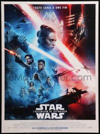 6b0685 RISE OF SKYWALKER advance French 16x21 2019 Star Wars, Ridley, Hamill, Fisher, cast montage!