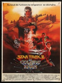 6b0697 STAR TREK II French 16x21 1982 The Wrath of Khan, Leonard Nimoy, William Shatner, Peak art!