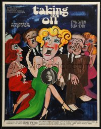 6b0701 TAKING OFF French 18x23 1971 Milos Forman's first American movie, wacky art by Bacha!