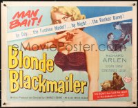 6b0250 BLONDE BLACKMAILER 1/2sh 1958 bad girl Susan Shaw's body was the secret to the shakedown!