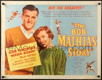 6b0253 BOB MATHIAS STORY style B 1/2sh 1954 Olympic decathlon gold winner & his wife Melba!