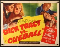 6b0269 DICK TRACY VS. CUEBALL style A 1/2sh 1946 Morgan Conway vs crazed Dick Wessel!