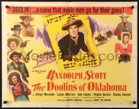6b0271 DOOLINS OF OKLAHOMA 1/2sh 1949 Randolph Scott, Louise Allbritton, John Ireland!