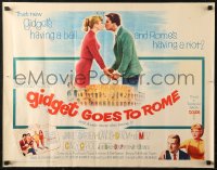 6b0277 GIDGET GOES TO ROME 1/2sh 1963 James Darren & Cindy Carol over Italy's Colisseum!