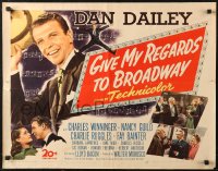 6b0279 GIVE MY REGARDS TO BROADWAY 1/2sh 1948 Dan Dailey singing & dancing in New York!