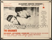 6b0280 GRADUATE 1/2sh R1972 classic image of Dustin Hoffman & Anne Bancroft in bed!